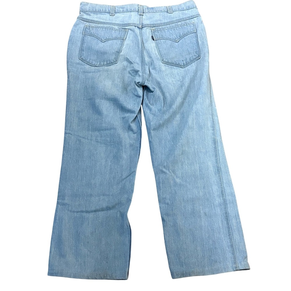 Levi's Light Wash Wide Leg‎ Jeans Blue Tab 32x24.5 Hemmed Zipper Fly